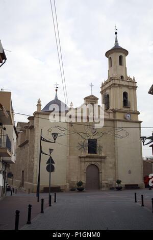 España - La Huerta de Murcia (distrito) - Murcia. Fortuna; la iglesia parroquial. Foto de stock