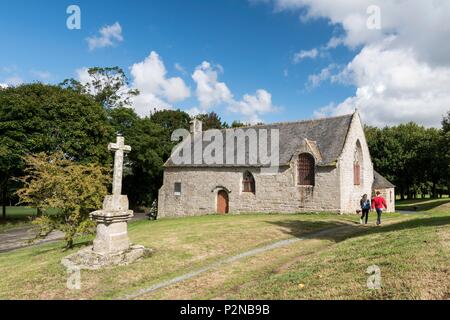 Francia, Cotes d'Armor, Tredaniel, la capilla de Notre-Dame-Du-Haut Foto de stock
