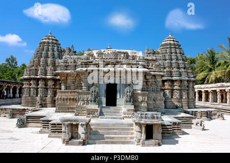 El asombrosamente hermoso templo de Somnathpur Keshava, Karnataka, India Foto de stock