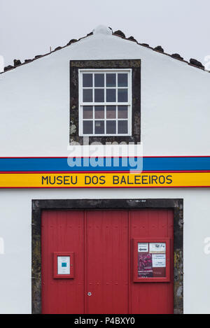 Portugal, Azores, Pico Island, Lajes do Pico, el Museu dos Baleeiros, balleneros Museum, exterior Foto de stock