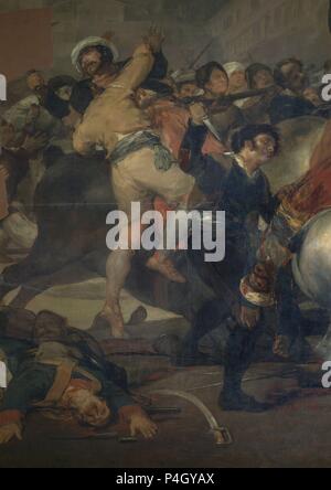 "El 2 de mayo de 1808 en Madrid: la carga de los Mamelucos" (detalle), 1814, óleo sobre lienzo, P00748. Autor: Francisco de Goya (1746-1828). Ubicación: MUSEO DEL PRADO-PINTURA, España.