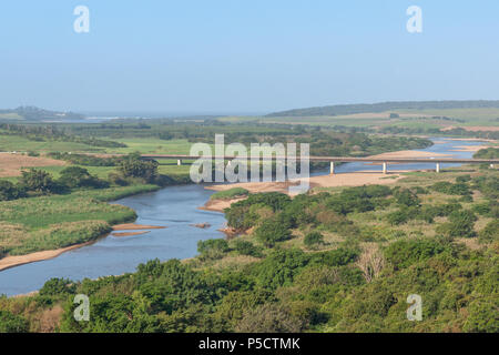 Río Tugela, Kwazulu Natal, Sudáfrica Foto de stock