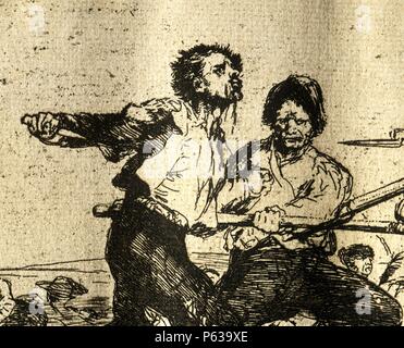 GRABADOS. AUTOR: Francisco de Goya. SERIE: LOS DESASTRES DE LA GUERRA.