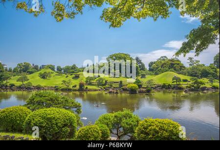 La Isla de Kyushu, Japón, la ciudad de Kumamoto, Suizenji Garden
