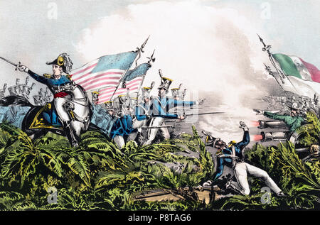 General Zachary Taylor en la batalla de Palo Alto el 8 de mayo de 1846