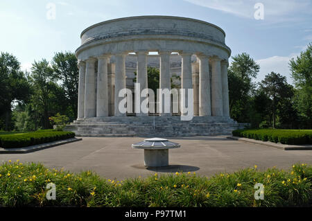 Monumento y tumba del presidente Warren Harding G y la Primera Dama Florencia Harding, Marion, Ohio Foto de stock
