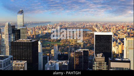 Vista aérea de Central Park, Manhattan, Nueva York
