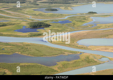 La belleza del norte de Suecia - Rapaätno delta (remasterizado). Rapaätno delta, denominado Sarek, al norte de Suecia. 30.6.2009.