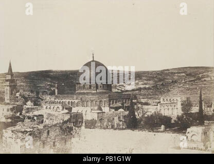A. Salzmann - Mosquée d'Omar côté ouest - Jerusalén. A. Salzmann - Mezquita Omar west side - Jerusalén. Foto de stock
