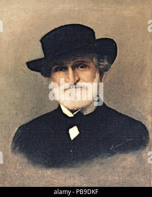 1216 Retrato de Giuseppe Verdi por el Bice Lombardini