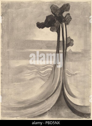 Dibujo; Carboncillo sobre Papel Fabriano sentado; total: 61 x 47 cm (24" x 18 1/2 pulg.); 1304 Segundo, fuera de mi cabeza, Georgia O'Keeffe, 1915, NGA Foto de stock