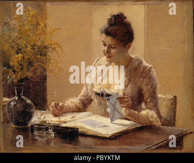 56 Señora escribiendo una carta (Albert Edelfelt) - Nationalmuseum - 19713