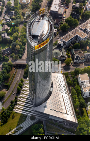 Deutsche Post World Net HQ DPAG, Post Tower en Bonn, sede de DHL, Post Tower, Bonn, Renania, Renania del Norte-Westfalia, Alemania Foto de stock