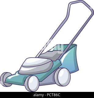 Ilustración del estilo de dibujos animados de un jardinero segar el