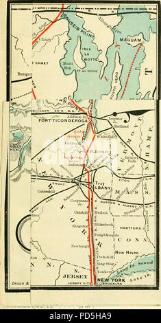 "Rutas y tarifas para viajes de verano a través de la pintoresca B. & O. 1892' (1892) Foto de stock