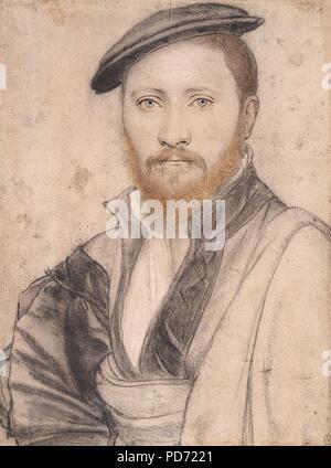 Un hombre no identificado (1) de Hans Holbein el joven. Foto de stock