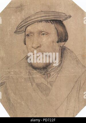 Un hombre no identificado, de Hans Holbein el joven. Foto de stock