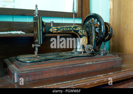 Máquina de coser Singer Vintage Foto de stock