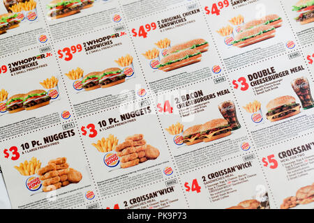 pintor Ordenanza del gobierno No puedo leer ni escribir Burger king coupons fotografías e imágenes de alta resolución - Alamy