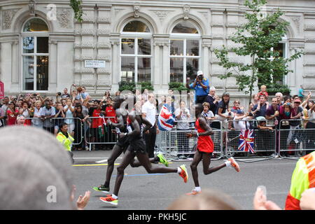 Juegos Olímpicos de Londres 2012 Maratón doble Kenya Foto de stock