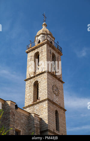 Catedral de Sartene, exterior. El sur de Córcega, Francia Foto de stock