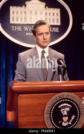 El Presidente norteamericano Michael Douglas 1995 Foto de stock