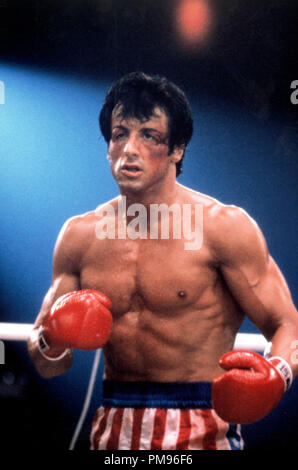 Studio publicidad todavía de 'Rocky IV' Sylvester Stallone © 1985 MGM/UA Todos Los Derechos Reservados Archivo de referencia # 31703102THA sólo para uso editorial