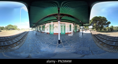 Vista panorámica en 360 grados de Estacion de trenes