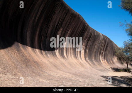 Hyden Australia, Vista de wave rock una característica geológica natural Palabras clave Idioma: E