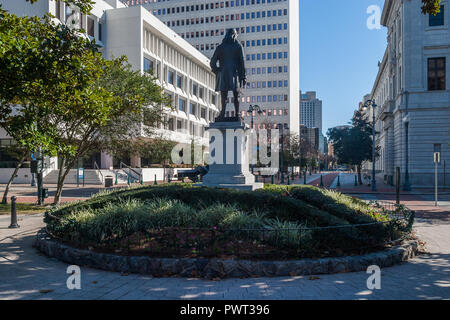 Estatua en la Plaza Lafayette Foto de stock