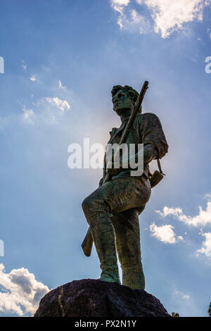 El Minuteman estatua Lexington Battle Green   Lexington, Massachusetts, EE.UU.