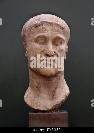 Constancio Cloro (250-306 DC) el emperador del Imperio Romano de Occidente (305-306). Padre de Constantino el Grande. Mármol. Foto de stock