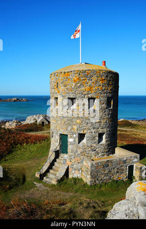 Martello Tower Nº 5, Guernsey Foto de stock