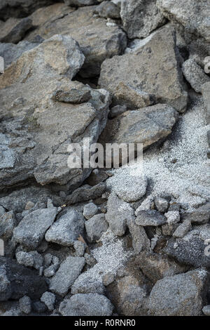 Piedras de textura gruesa Pit Foto de stock