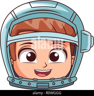 Casco de astronauta dibujos animados Imagen Vector de stock - Alamy