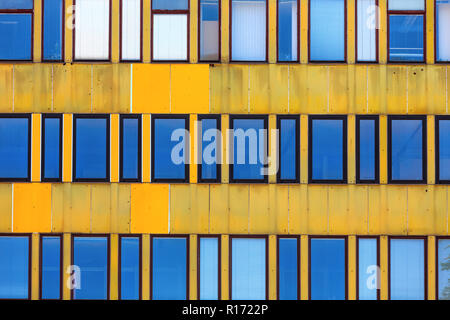 Patrón de coloridas fachadas Foto de stock