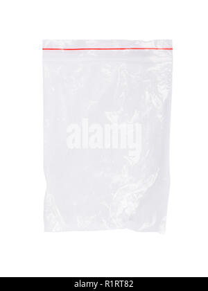 Bolsas de plástico con cierre de cremallera con fondo blanco de