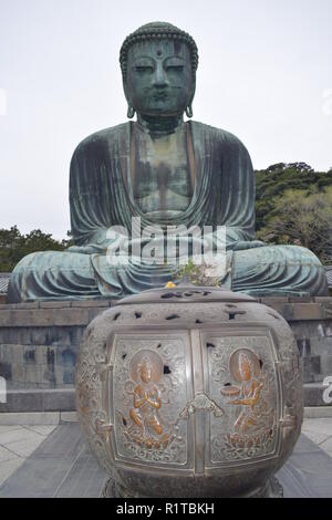 Kamakura buddah daibutsu Foto de stock