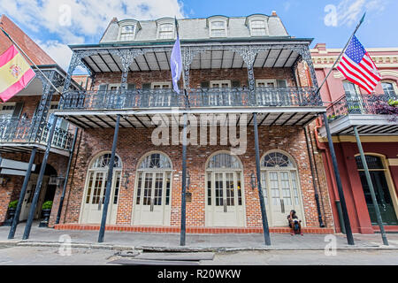 Impresión del Barrio Francés de Nueva Orleans, LA,