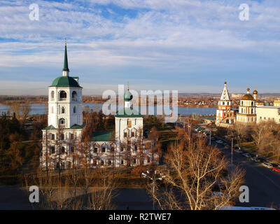 Vista de la ciudad de Irkutsk Foto de stock