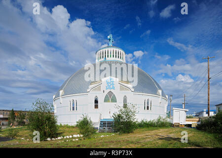 Canadá, Territorios del Noroeste, Inuvik. Nuestra Señora de la victoria iglesia parroquial. Foto de stock