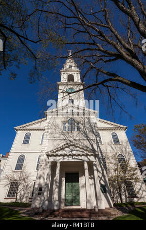 Estados Unidos, Providence, Rhode Island, la Primera Iglesia Bautista en América Foto de stock