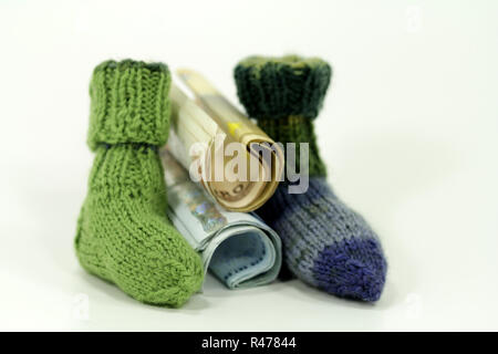 Sparstrumpf,tejer,artesanía,calcetines,hechos a mano Foto de stock