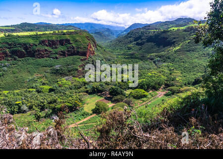 Vistas del valle Hanapepe, Kauai Hawaii