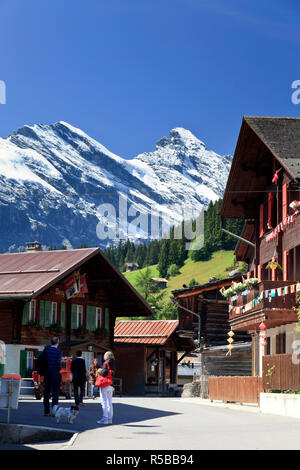 Suiza, en el Oberland Bernés Murren Ciudad Foto de stock