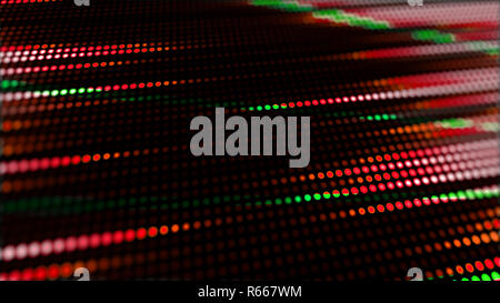 Los puntos rojos y verdes luces led con profundidad de campo de tabla copia Fotografía de stock Alamy
