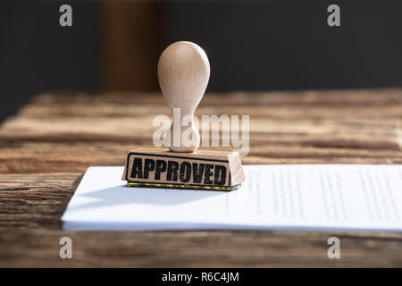 Sello aprobado en el documento