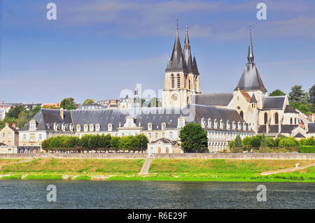 Casco Antiguo de la ciudad de Blois, en el Valle del Loira Francia Foto de stock
