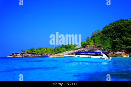 La isla de Ko Similan, Mu Ko Similan, Parque Nacional de las islas Similan, Mar de Andaman, Tailandia. Foto de stock