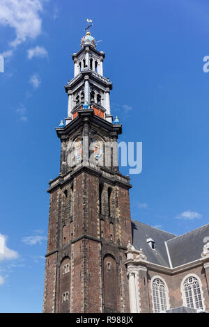 La iglesia Westerkerk en Ámsterdam, Países Bajos Foto de stock